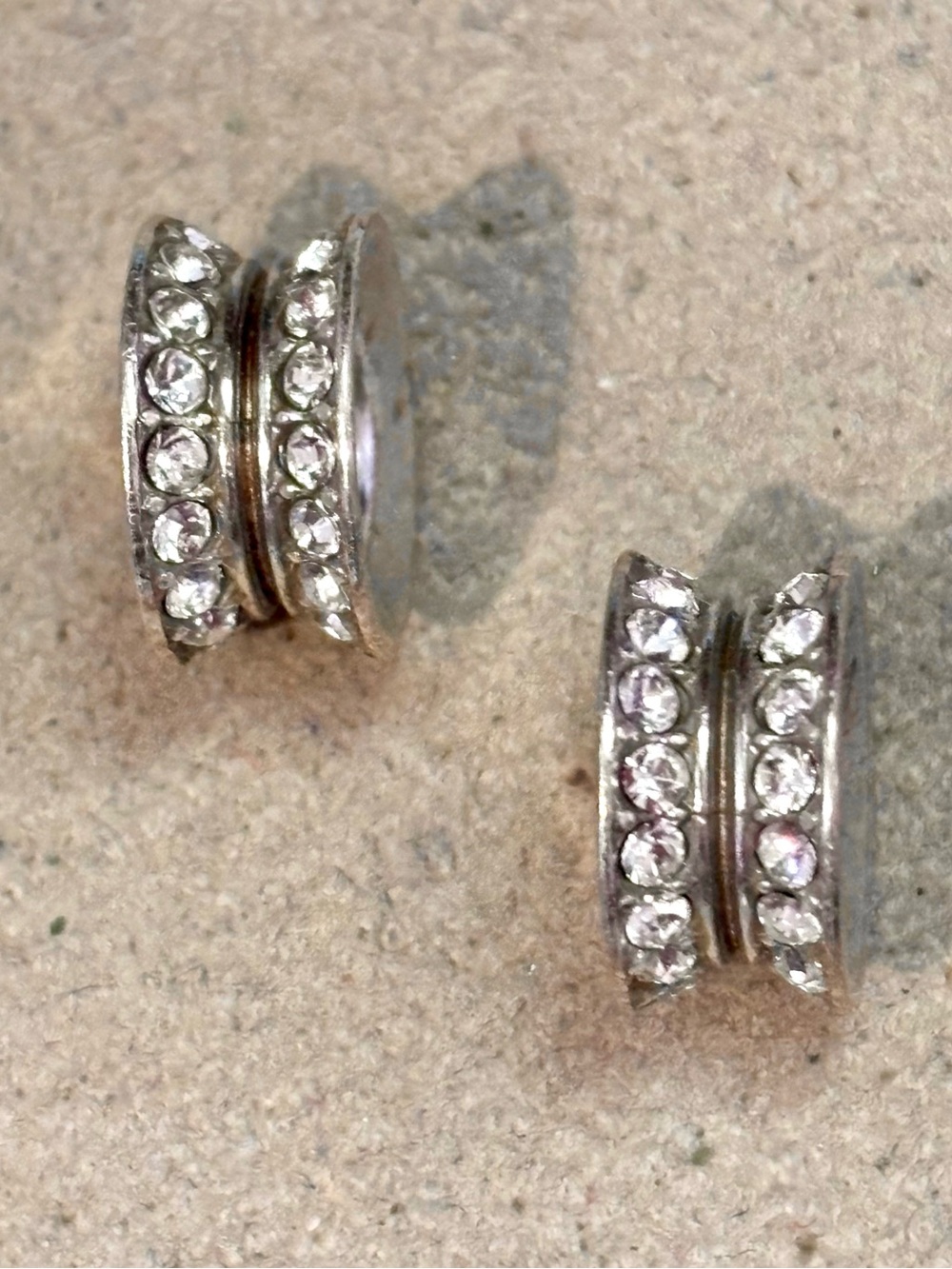 🆕Listing! Two Brighton Adelina spacers Silver beads Channels of Clear crystals